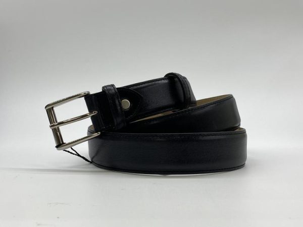 Cintura Uomo Nera In Vera Pelle Art.1302