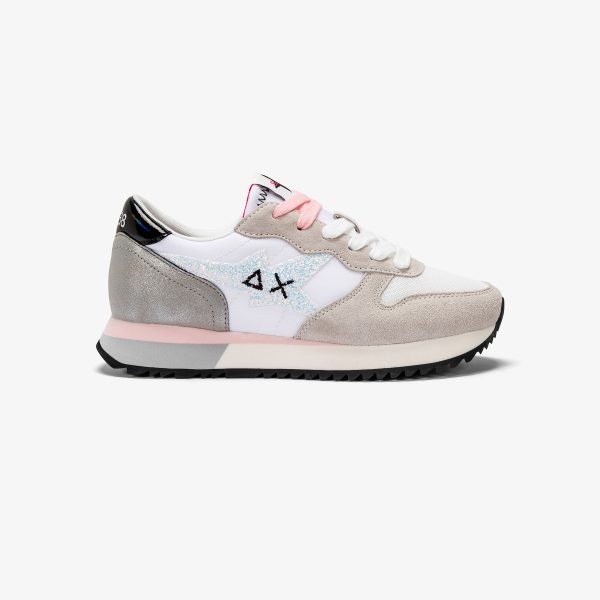 Sun68 Stargirl Glitter logo Bianco Z34211