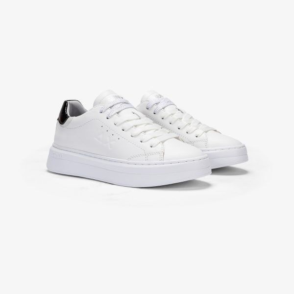 Sun68 Grace Leather  Bianco/Nero Z34226 - immagine 2