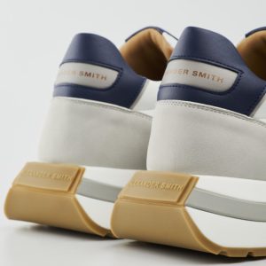 Panchic Original Color Blu Giallo Lace-Up Shoe Suede P01M011-00552121