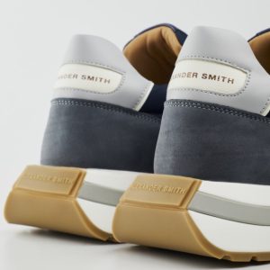 Panchic Original Color Blu Giallo Lace-Up Shoe Suede P01M011-00552121