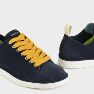 Panchic Original Color Blu Giallo Lace-Up Shoe Suede P01M011-00552121