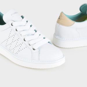 Panchic Original Color Blu Giallo Lace-Up Shoe Suede P01M011-00552121