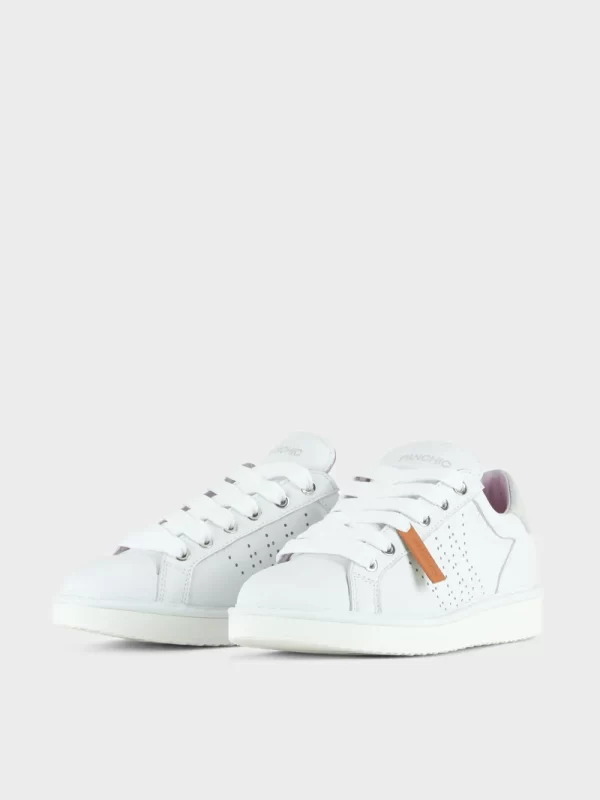 Panchic Original Color Bianco Rosa Argento Lace-up Shoe Leather P01W013-00690029 - immagine 4