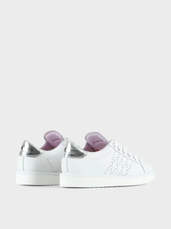 Panchic Original Color Bianco Rosa Argento Lace-up Shoe Leather P01W013-00690029 - immagine 3