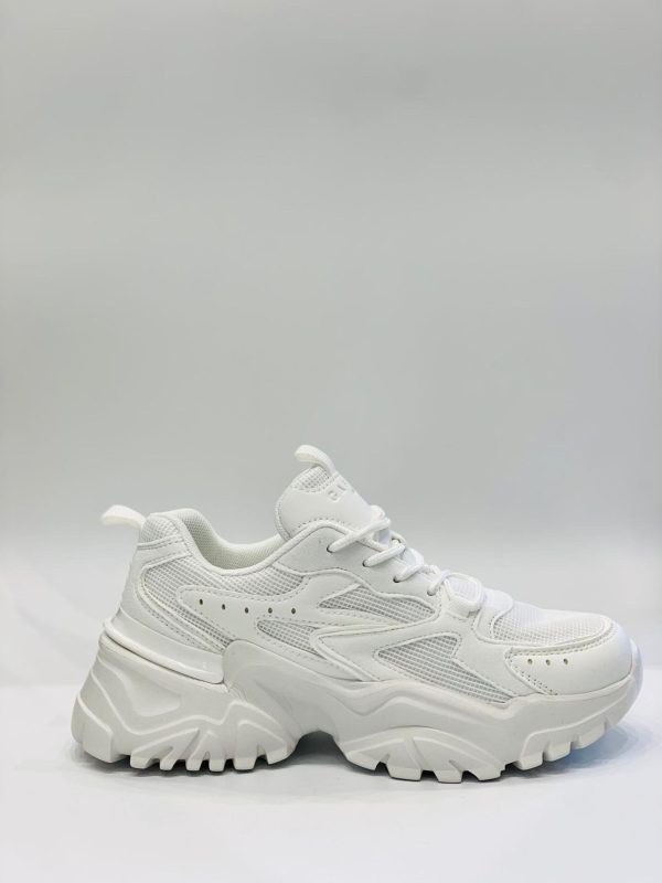 Gaelle Sneakers Running Embossed Bianco GACAW0024