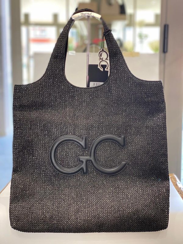 Gio Cellini Borsa in rafia Nero SB043