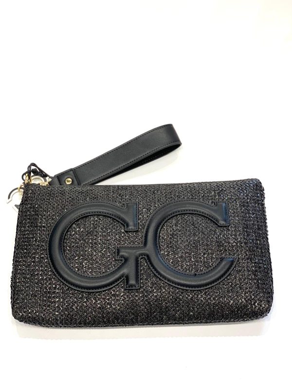 Gio Cellini Trousse in rafia Nero SB044