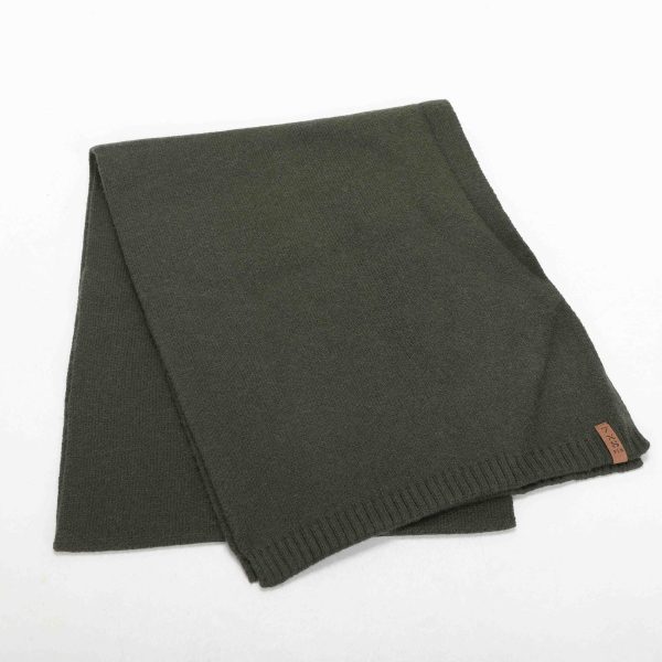 7x8 Sciarpa e Berretto in maglia Verde militare 15CP-8542 - immagine 5