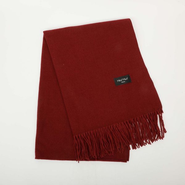 Mimì-Muà sciarpa tinta unita Bordeaux FSAL-9040