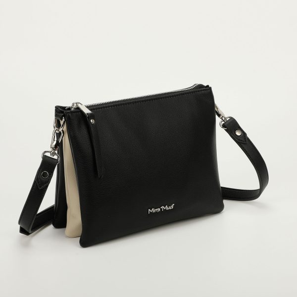 Mimì-Muà Borsa a tracolla Nero Panna M8-H200978 - immagine 2