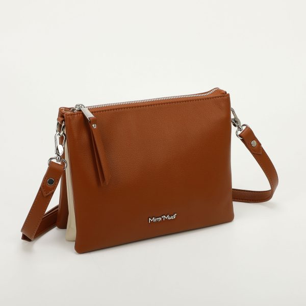 Mimì-Muà Borsa a tracolla Panna Cuoio M8-H200978 - immagine 2
