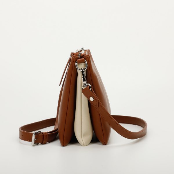 Mimì-Muà Borsa a tracolla Panna Cuoio M8-H200978 - immagine 3