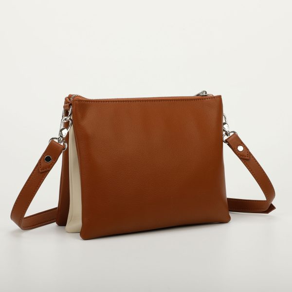 Mimì-Muà Borsa a tracolla Panna Cuoio M8-H200978 - immagine 4