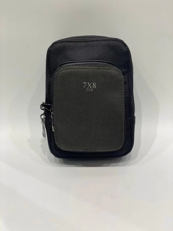 7x8 Borsello Nero Verde X8-X253