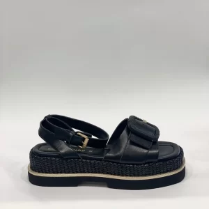 Elvio Zanon  Sandalo Nero EB1405X