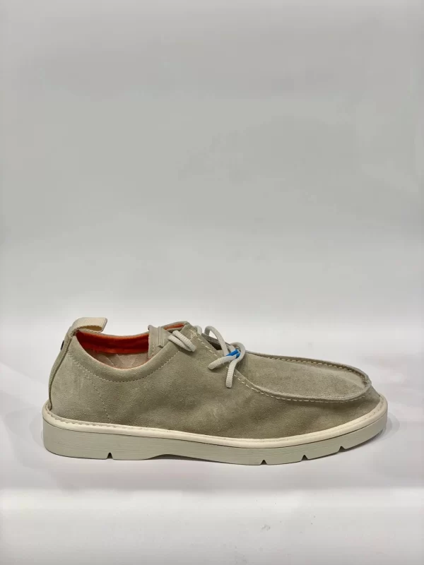 Panchic Original Beige P19M001-0002B007 Lace-Up Shoe Suede Organic Cotton