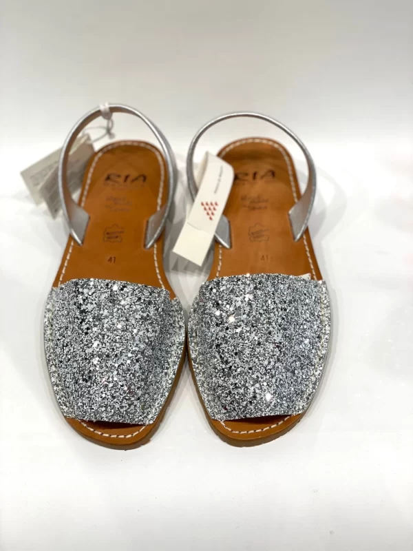 Ria menorca donna in pelle glitter argento cod.21224-S2 - immagine 2