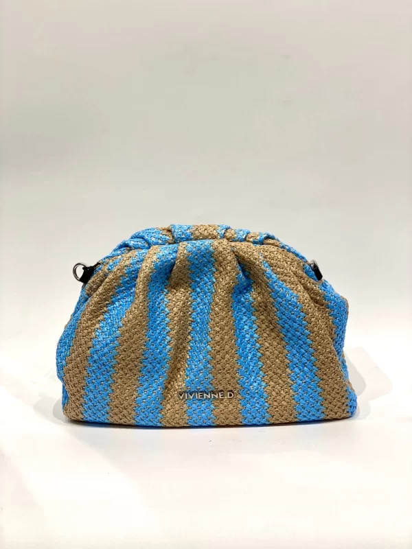 Vivienne Mini Bag Stripes Azzurro V160