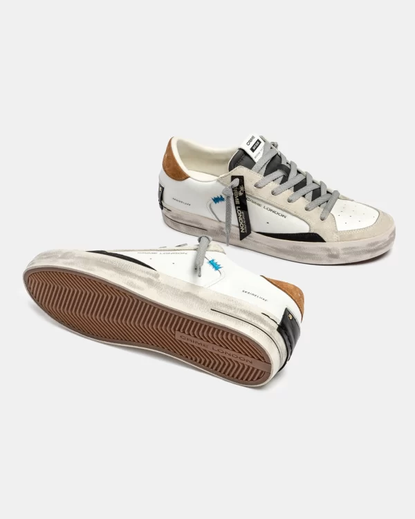 Crime London SK8 Deluxe Bianco cod.11108AA8 - immagine 4