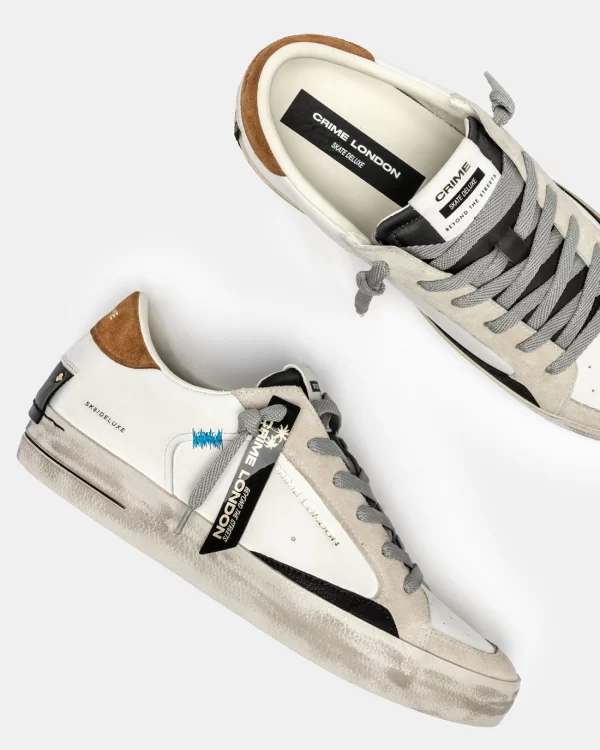Crime London SK8 Deluxe Bianco cod.11108AA8 - immagine 5
