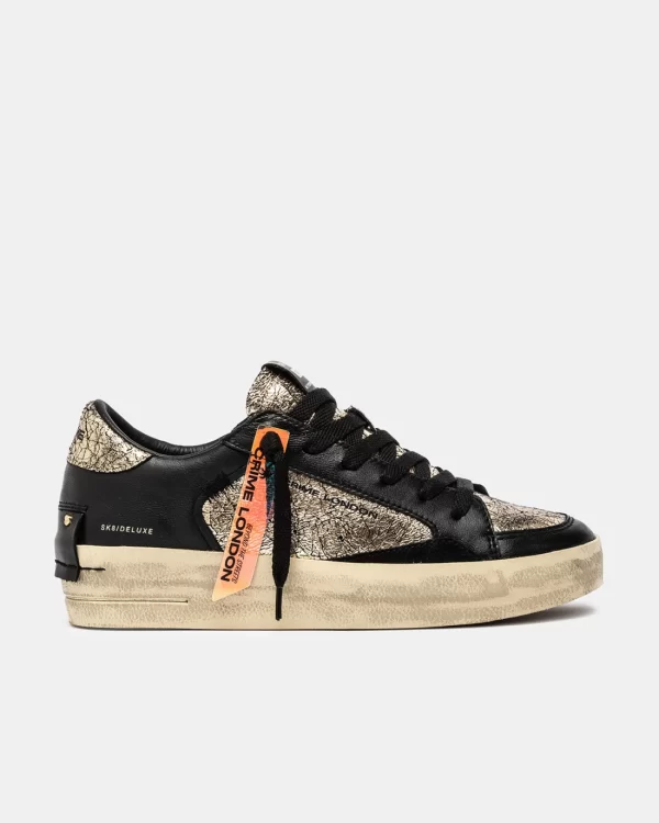 Crime London SK8 Deluxe Wedge Nero cod.25193AA8