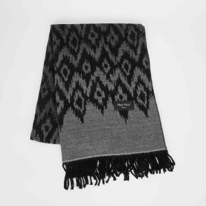 Mimì-Muà sciarpa con motivo geometrico Nero FSAN-9257