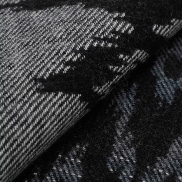 Mimì-Muà sciarpa con motivo geometrico Nero FSAN-9257 - immagine 2