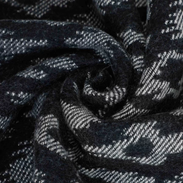 Mimì-Muà sciarpa con motivo geometrico Nero FSAN-9257 - immagine 3