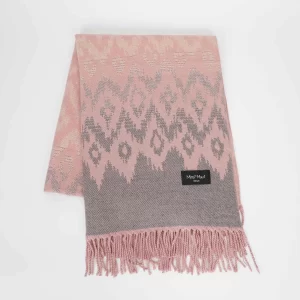 Mimì-Muà sciarpa con motivo geometrico Rosa FSAN-9257