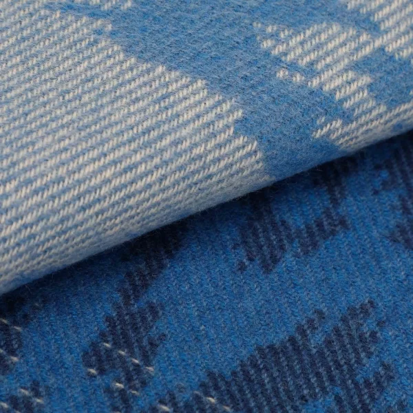 Mimì-Muà sciarpa con disegno geometrico Blu  FSAN-9257 - immagine 2