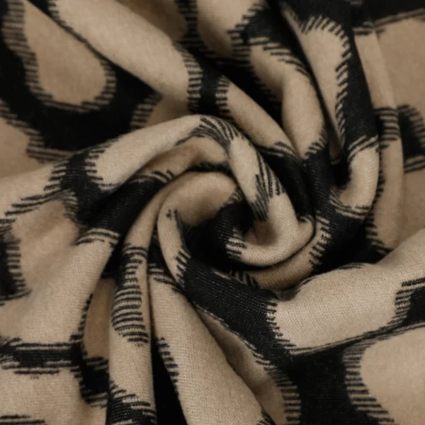 Mimì-Muà sciarpa leopardata Nero  FSAN-9258 - immagine 3
