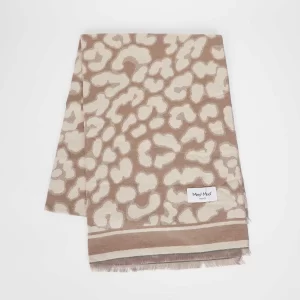 Mimì-Muà sciarpa leopardata Beige  FSAN-9258