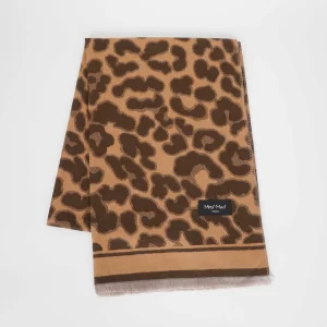 Mimì-Muà sciarpa leopardata Moro  FSAN-9258