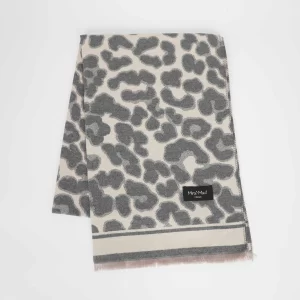 Mimì-Muà sciarpa leopardata Grigio  FSAN-9258
