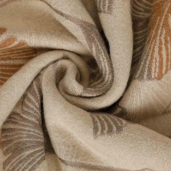 Mimì-Muà sciarpa con foglie Beige  FSAN-9259 - immagine 3