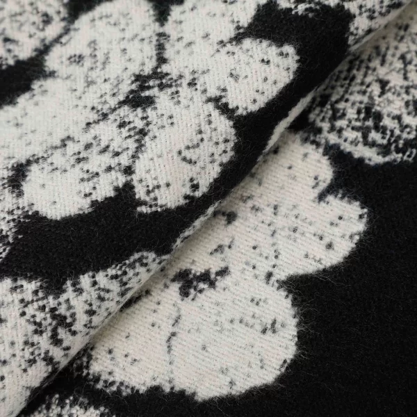 Mimì-Muà sciarpa con Fiori Nero  FSAN-9261 - immagine 2
