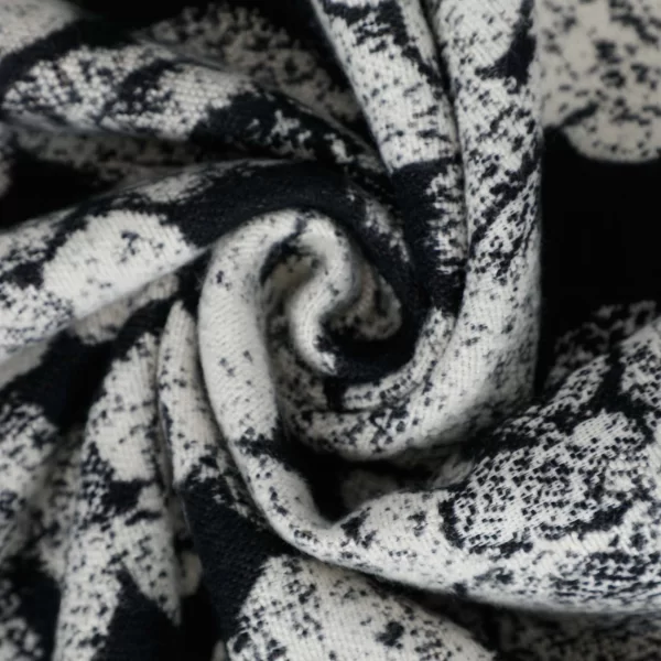 Mimì-Muà sciarpa con Fiori Nero  FSAN-9261 - immagine 3