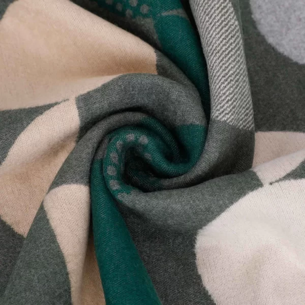 Mimì-Muà sciarpa con sfere Verde militare  FSAN-9263 - immagine 3