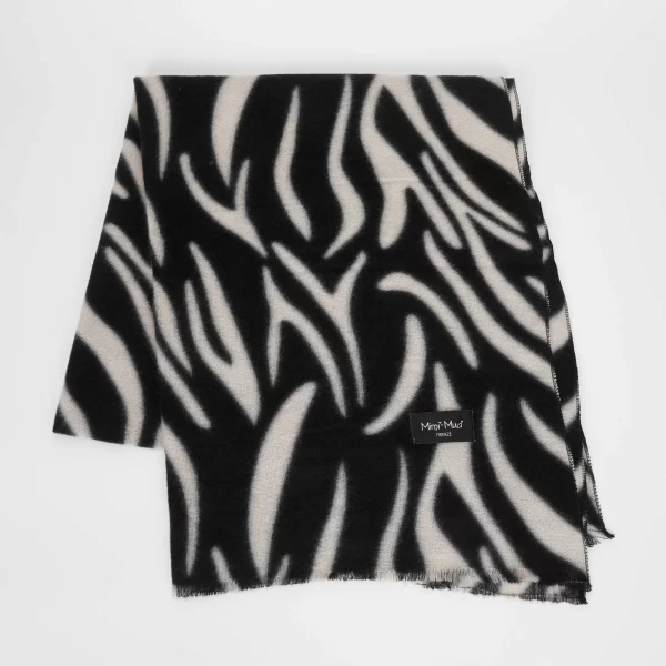 Mimì-Muà sciarpa zebrata Nero/Bianco  FSAN-9266