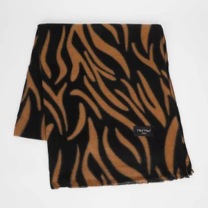 Mimì-Muà sciarpa zebrata Nero/Cammello  FSAN-9266