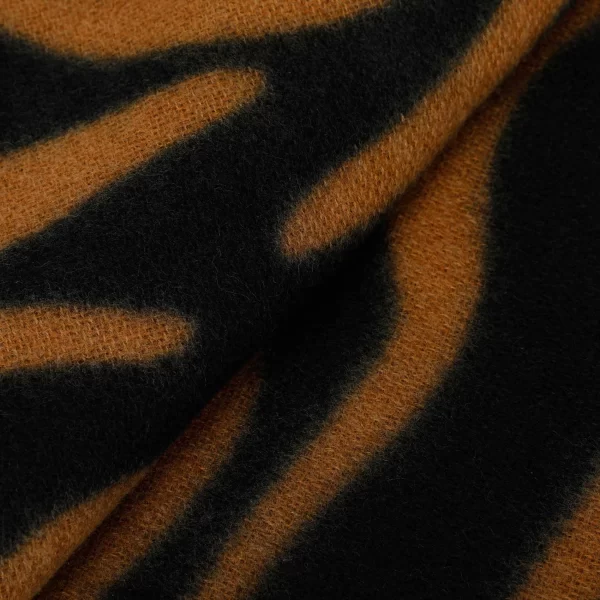 Mimì-Muà sciarpa zebrata Nero/Cammello  FSAN-9266 - immagine 2