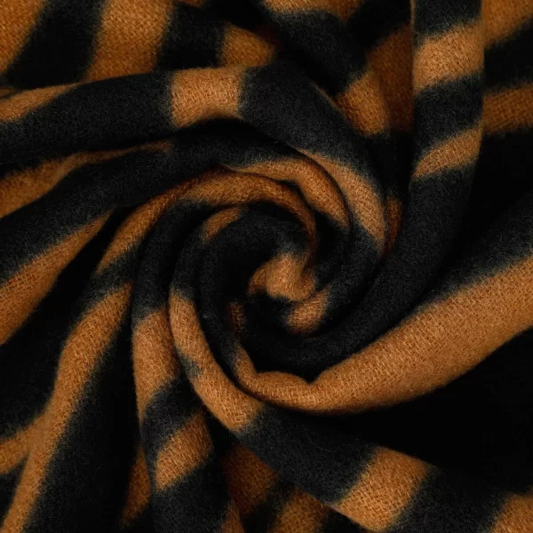 Mimì-Muà sciarpa zebrata Nero/Cammello  FSAN-9266 - immagine 3