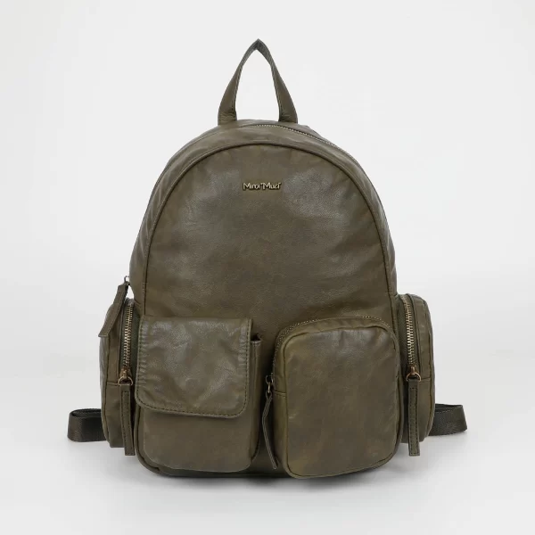 Mimì-Muà Zaino con tasche Verde militare M8-H201292