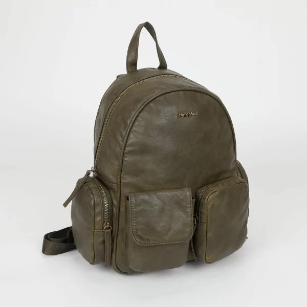 Mimì-Muà Zaino con tasche Verde militare M8-H201292 - immagine 2