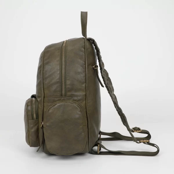 Mimì-Muà Zaino con tasche Verde militare M8-H201292 - immagine 3
