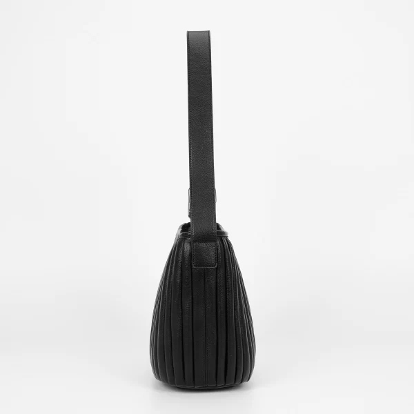 Mimì-Muà Borsa a tracolla plissettata Nero M8-H201305 - immagine 4
