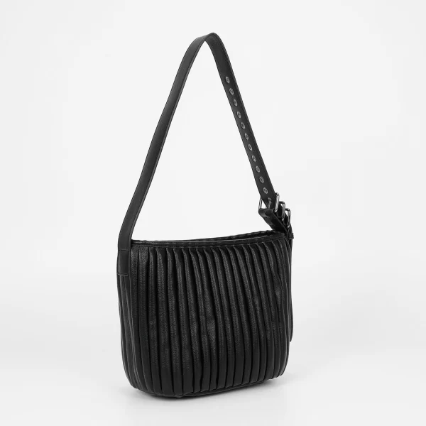 Mimì-Muà Borsa a tracolla plissettata Nero M8-H201305 - immagine 5