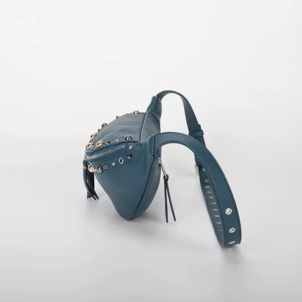 Mimì-Muà Marsupio con borchie Blu M8-H201310 - immagine 3