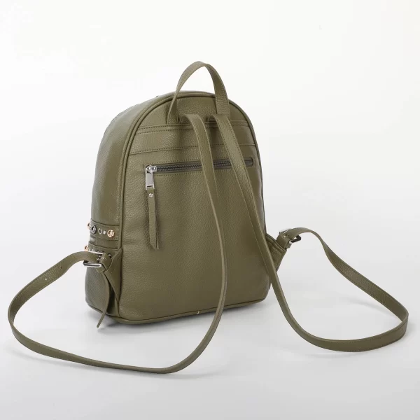 Mimì-Muà Zaino con borchie Verde militare M8-H201313 - immagine 4